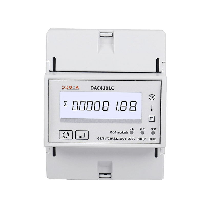 Dac4101C DIN Rail with Relay Prepaid Single Phase Modbus Electric Energy Meter