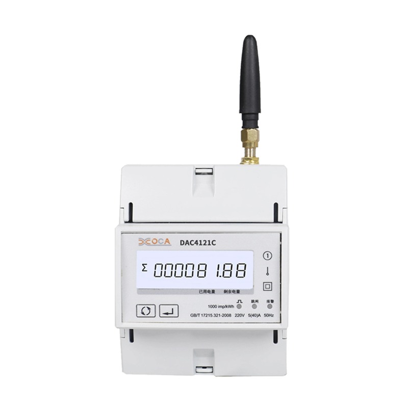 Dac4121c DIN Rail Tuya Single Phase Wireless Digital Smart Energy Meter