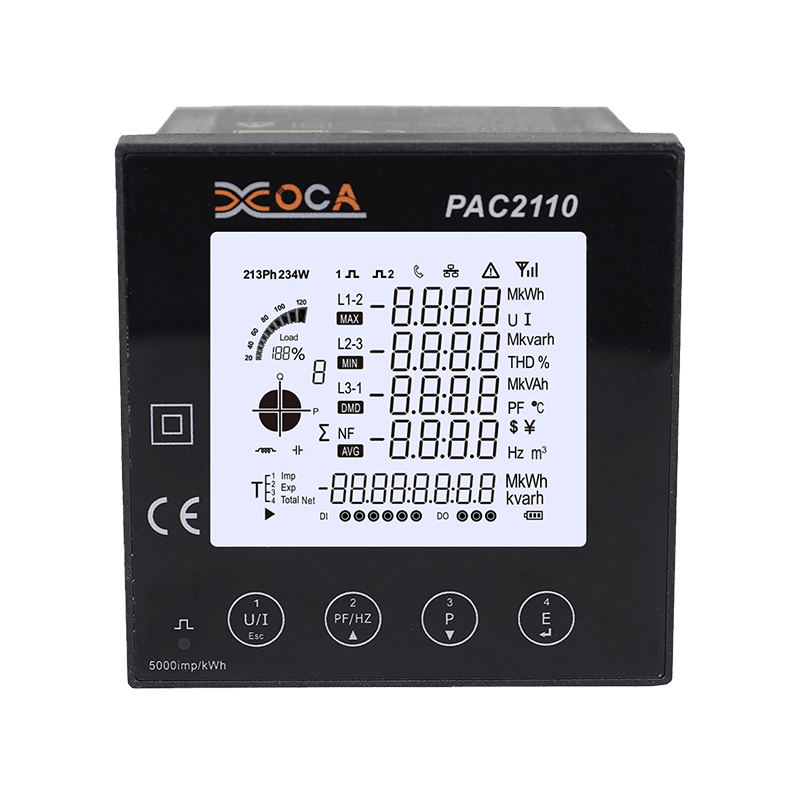 PAC2110 Multi-Function Smart LCD Panel Digital Power Meter