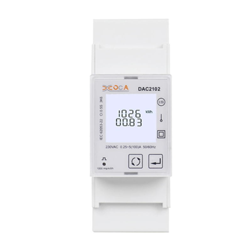 DAC2102C Relay Single Phase Multi-function Modbus Communication 2T function, House/industrial use DIN rail Electric Meter