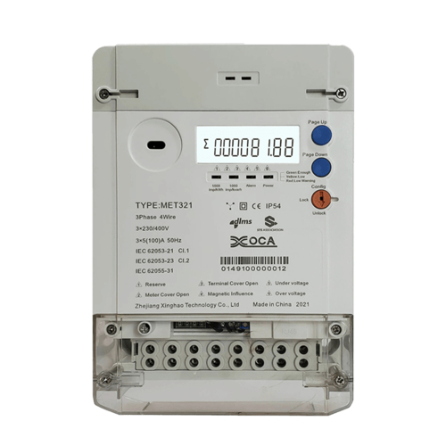 Met321 Three Phase Remote Control Sts Prepaid Energy Meter