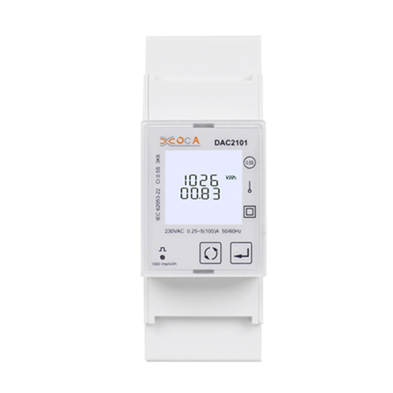 DAC2101 DIN Rail Single Phase LCD Display Multi-Tariff Modbus Power Meter