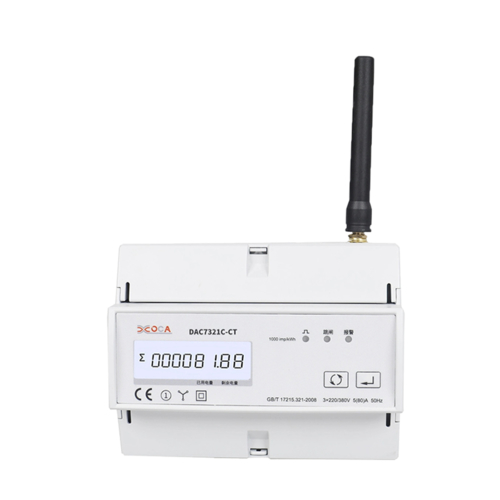 Dac7321C-CT DIN Rail Wireless with CT Electronic Smart Energy Meter