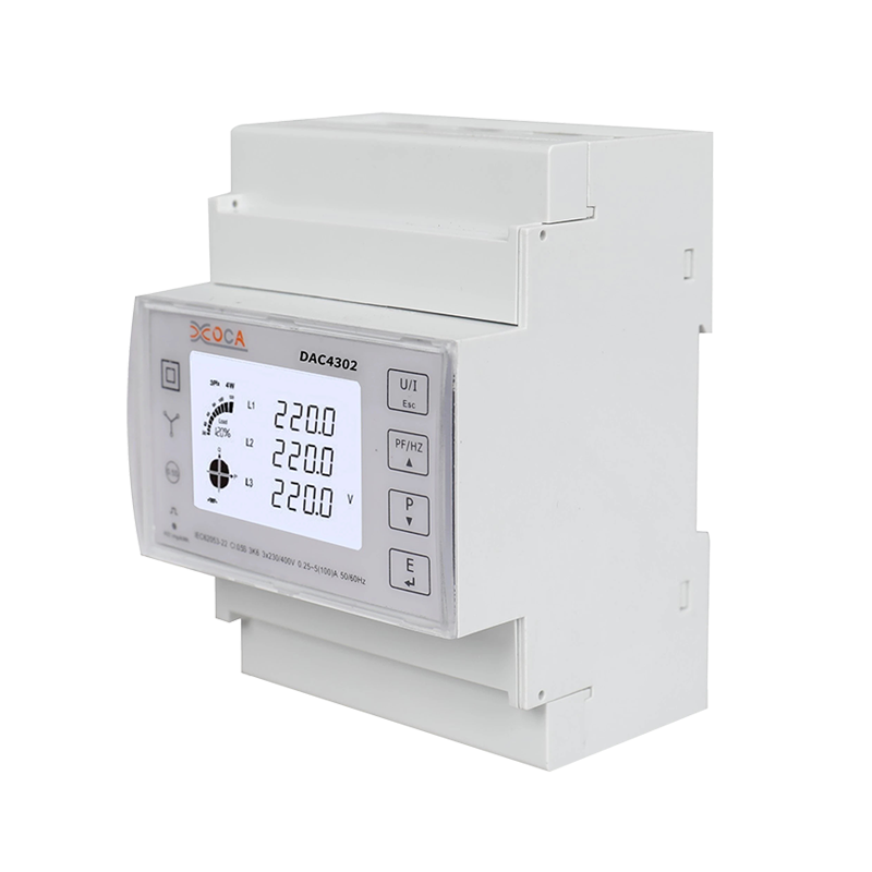 Dac4302 DIN Rail RS485 Three Phase Smart Electric Meter