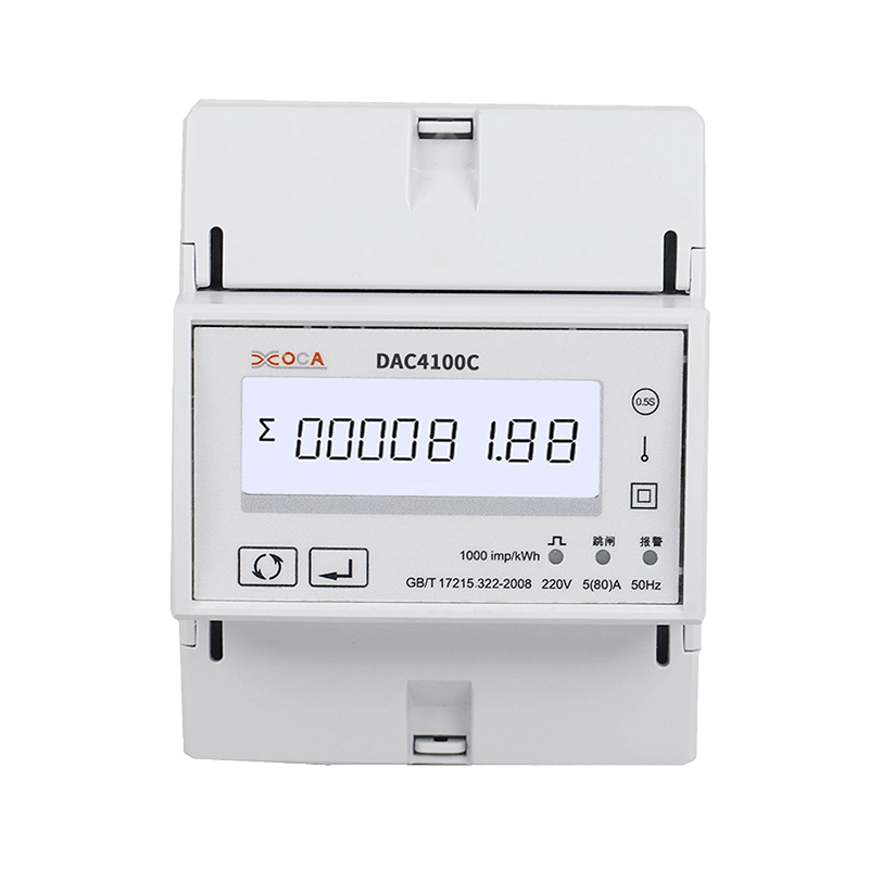DAC4100C DIN Rail Single Phase Smart Electronic Remote Control Energy Meter