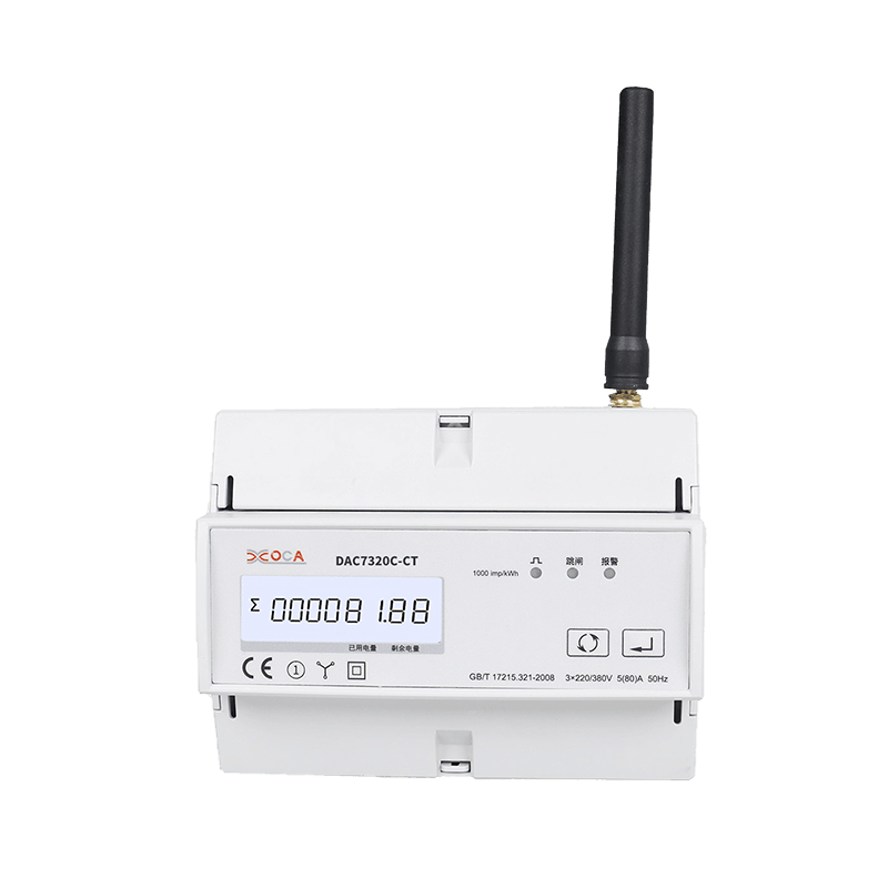 Dac7321c-CT with Tuya Three Phase Energy Consumption Monitoring Smart Prepaid Electric Meter