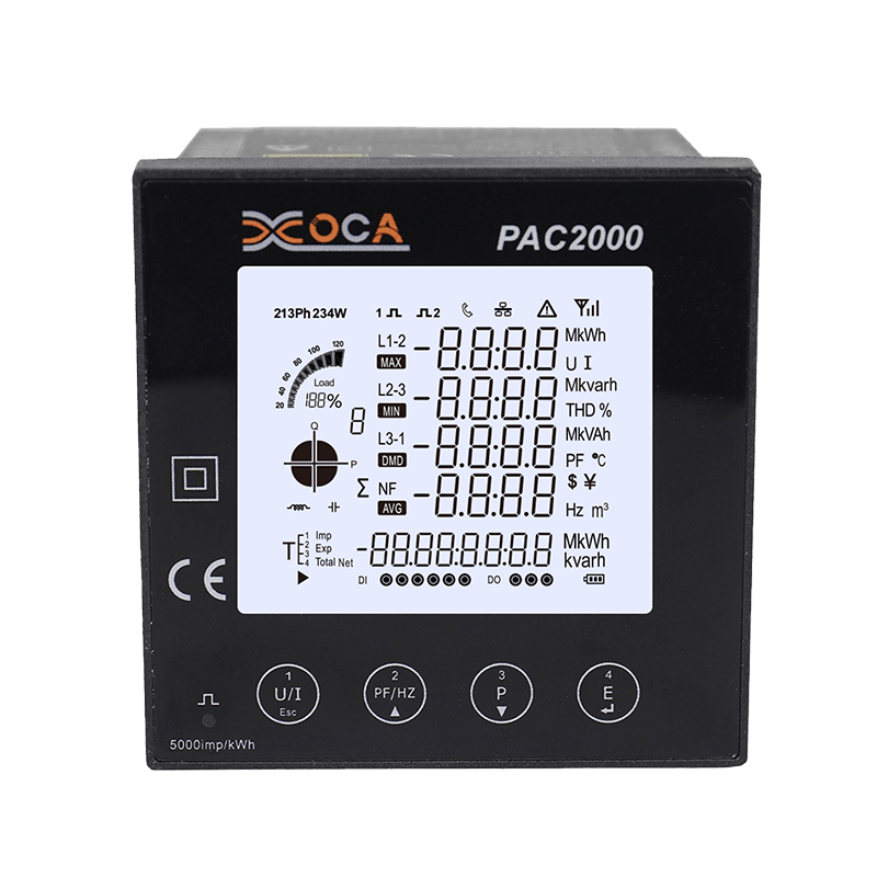 PAC2000 Multifunction Intelligent LCD Panel Digital Power Meter