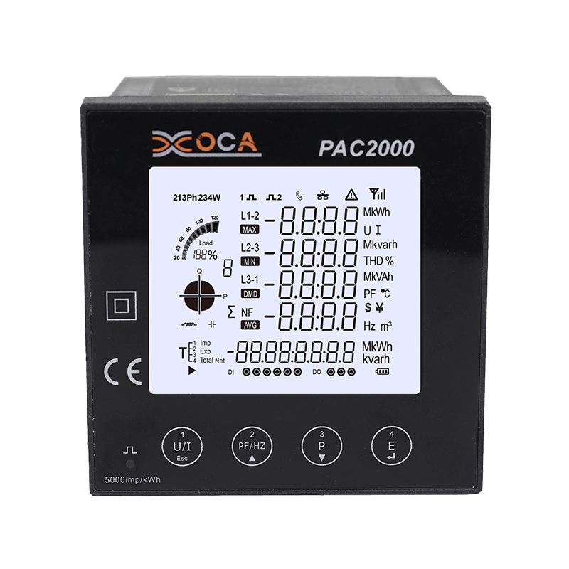PAC2000 Intelligent LCD Panel Digital Power Meter