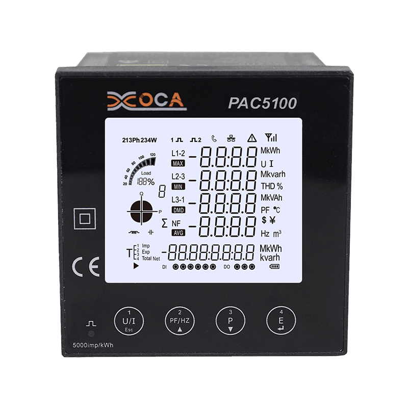 PAC5100 Wireless LCD Panel Intelligent Electric Power Meter