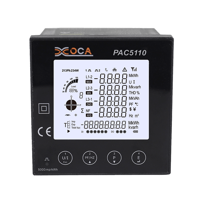 PAC5110 Three Phase Digital LCD Electric Panel Power Meter