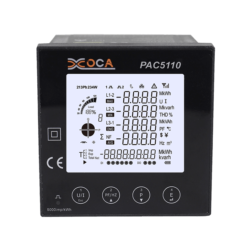 PAC5110 Three Phase Digital LCD Electric Panel Power Meter