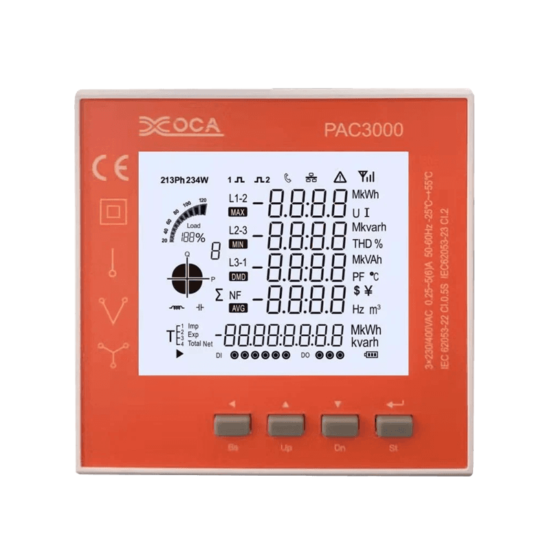 Smart LCD Digital Electric Panel Power Meter Energy Meter