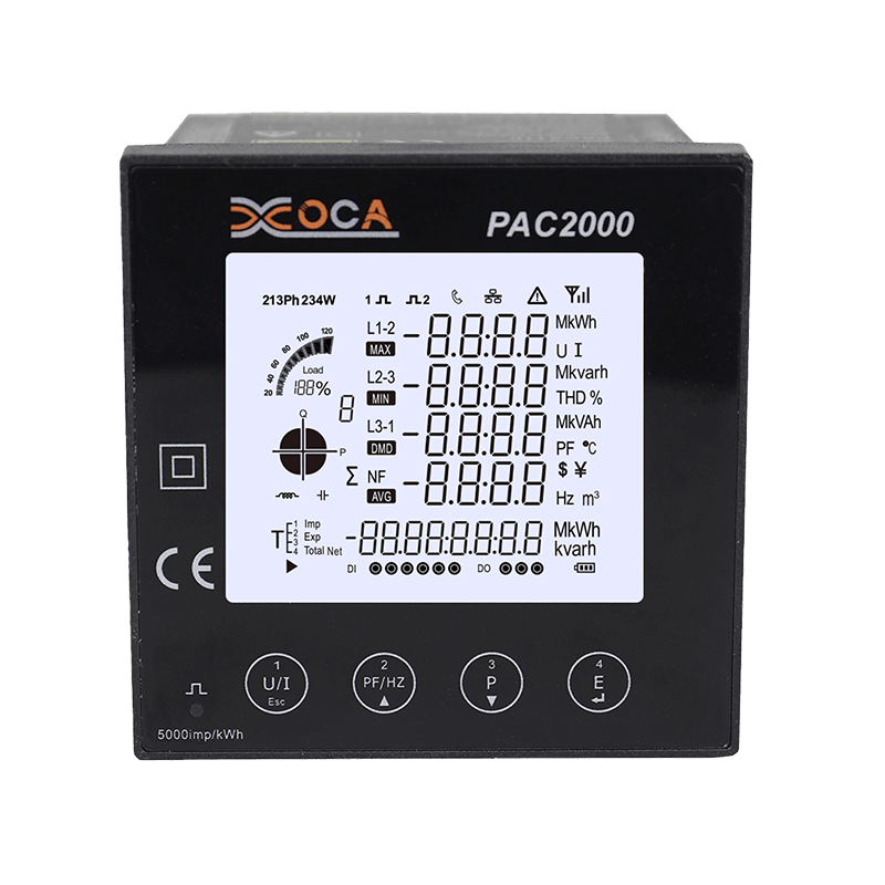 PAC2000 Multi-Function WiFi Tuya Smart Electric Prepaid Panel Power Meter