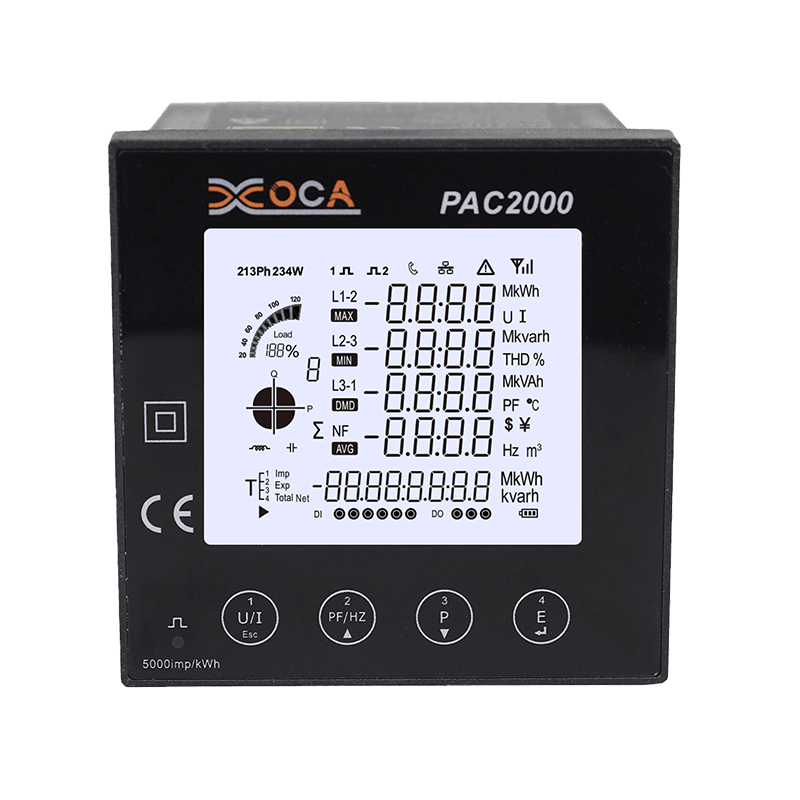 PAC2000 Multi-Function WiFi Tuya Smart Electric Prepaid Panel Power Meter